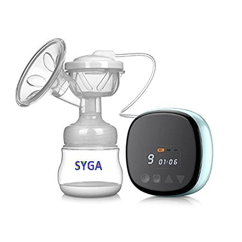 SYGA Breast Pump Milk Booster Breast Milk Painless Bilateral Breast Pump Silica Gel SkyBlue