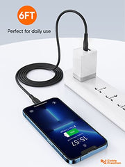 CableCreation Lightning to USB Data Sync Cable [MFi Certified] 0.5 FT