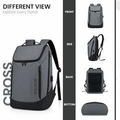 Storite Premium 15.6 Inch Laptop Backpack for Men & Women (Grey)