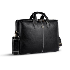 HAMMONDS FLYCATCHER Genuine Leather Office Bag for Men - 15.6 Inch Laptop Bag for Men for Professionals, Business Travelers - Adjustable Straps & Multiple Compartments - 1 Year Warranty - Brown