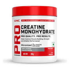 GNC Creatine Monohydrate PRO Performance Powder | 3g, Micronized | 100g | UK's Informed Choice Certified, Unflavoured