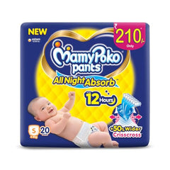 Mamypoko pants All night absorb| Pant Style Baby Diapers Large Size(L), 124 Count,(62*2) Ideal for 9-14Kgs|1 Diaper= Upto All night Absorption|Wider Crisscross Sheet|Gentle Coco Care| 12hr Leakage Protection| Prevents Heaviness.