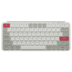 Keychron B1 Pro Ultra-Slim ZMK/Launcher Wireless Bluetooth 2.4 GHz/Wired Connection Keyboard for Mac Windows Linux - Retro Red