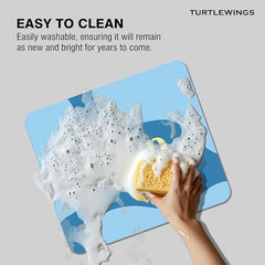 TURTLEWINGS | Mousepad | Inspirational Quote Mousepad – 22x18 cm, 3mm Thick | Abstract Design Non-Slip Rubber Base | Office, Study & Gaming Use | Premium Smooth Surface 3