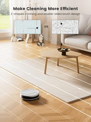 Lefant M210 Robot Vacuum Cleaner, 2200Pa Strong Suction, 7.8cm Thin 28cm Dia, Automatic Self-Charging Small Robotic Vacuums, 2.4G Wi-Fi/App/Alexa Control, Ideal for All Hard Floors