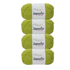 WOAFASHIONS - World of Arts Impulse Hand Knitting & Crochet Yarn, Premium Acrylic, 4 : Medium (Anchor Grey) (100gms / 3.5oz / 200mtr / 218yds)