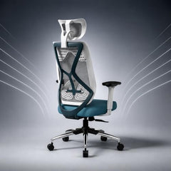 Oakcraft Hurricane Premium Ergonomic Office Chair | Dynamic 2D Lumbar Support | High-Back Executive Chair for Office, Home & Workstation