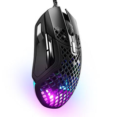 SteelSeries Aerox 3 Wireless Gen 2 - Ultralight 68g Gaming Mouse, 4K Polling, 26K DPI Optical Sensor, 200 Hours Battery Life, IP54, 80 Million Clicks, RGB, Pure PTFE Gliding Feet, Shadow