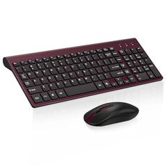cimetech Mini Wireless Keyboard and Mouse, 2.4G Portable Slim Keyboard and Mouse Set with 12 Multimedia Shortcuts for Computer, PC, Laptop, Tablet, Desktop, Android SmartTV (Grey)