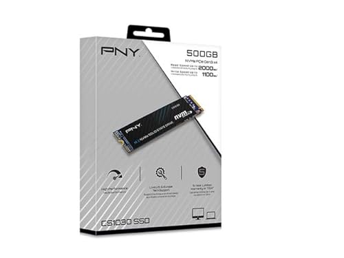 PNY CS1030 500GB M.2 NVMe PCIe Gen3 x4 Internal Solid State Drive (SSD) - M280CS1030-500-RB