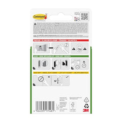 3M Command Sawtooth Picture Hangers, Photo frame Hooks, Holds 1.8 kg, No Paint Damage, Holds Strongly, Reusable, Adhesive hooks for wall, Multi-surface (White, 4 hooks, 6 strips)