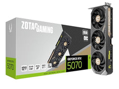 ZOTAC Gaming GeForce RTX 5070 Twin Edge OC Graphics Card - Black | 12 GB | GDDR7 | Dual Fan | SFF Ready | IceStorm 2.0 Advanced Cooling | ZT-B50700H-10P | Only Graphics Card with 5 Year Warranty