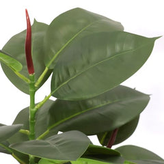 AAVANA GREENS Plastic 40 Inch Artificial Flower Plant for Indoor and Outdoor, Home, Shop, Office, Restaurant Decoration Dark Green (Pack of 1) (1, Plant 8 - with Pot)