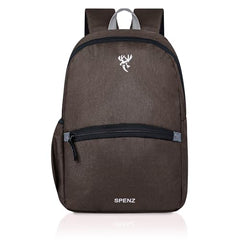 Spenz Saffron Mini Laptop Casual Backpack for Office School & College | Bag for Men & Women(Grey)