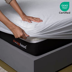 Sleepyhead Bamboo Terry Waterproof Mattress Protector; (75 x 36 Single Size; White)