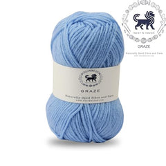 Nestnhaven Acrowools Graze Hand Knitting and Crochet Yarn. Pack of 1 Ball - 100gms. Shade no - NNHG001 (Berry Purple)