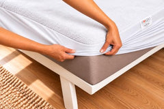 HOKIPO Premium Waterproof Mattress Protector Queen Size 78x60 inches| White | 100% waterproof, ultra soft, breathable & hypoallergenic, noiseless, elastic fitted | 6.5x5 feet