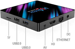 AJUK® Android 10 | 4GB Ram 32GB ROM | Dual WiFi 2.4/5 Ghz | Bluetooth | RK3318 Processor | 4K Android Mini PC Box