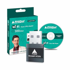 Prodot USB WiFi Adapter I 150 Mbps 2.4GHz I Nano Size WiFi Dongle I Driver Free Wireless Network Adapter for Desktop PC Laptop, Support Windows 11, 10, 8.1, 8, 7, XP, Pack of 02
