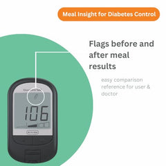 ARKRAY Glucocard G+ Advance glucometer machine | FREE 50 Individually Packed Test Strips + 25 Trustlet Lancets + 1 Lancing device | Designed with Japanese Technology