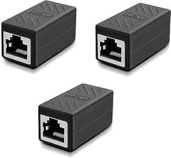 OTARIO Pack -3 RJ45 Coupler Ethernet Female to Female LAN Connector Extender Cat7 Cat6 Cat5e