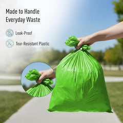 Amazon Brand - Presto! Garbage Bags | XXXL | 30 Count | 10 Bags x 3 Rolls | 42 x 48 In | For Dry & Wet Waste | Black