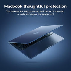 EooCoo Case for MacBook Air 15 inch M5 M4 M3 M2 2026-2023, Sparkly Clear