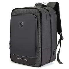 Arctic Hunter Travel Backpack 180° Opening Clothing Pocket 17-inch Laptop Compartment 41L Expandable Design 3 in 1 Convertable Bag Water-resistant Multiple Pockets USB Charging Port