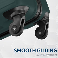 Safari Polypropylene Spinner Pentagon Pro 8 Wheels Set Of 3 (Cabin + Medium + Large) Trolley Bags, Hard Case, 360º Wheeling Luggage, Suitcase For Travel, Navy, 55, 65, 75 cm