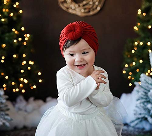 SYGA Unisex Cotton Turban Hat (Pack Of 1) (TurbonHeadWrap_Black_Black_S)