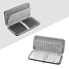 GEEKRIA Keyboard Travel Carry Case Compatible with Logitech MX Keys Mini, EVA Hard Shell Bag (Dark Grey)
