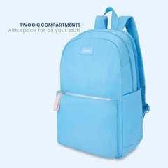 Genie Breezy Laptop Backpack for Women & Girls (17 Inches) | Stylish Office, College & Travel Laptop Backpack | Multi-Compartment, Padded Laptop Sleeve, Water Resistant | Grey