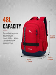 Lunar's Bingo - 48 L Laptop Bags | Laptop backpack for men | Laptop bag 15.6 inch | School bags | College bag for boys | Office backpack for men | Travel backpack with 1 Year Warranty