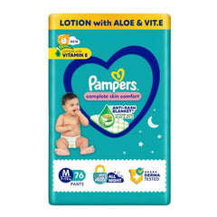 Pampers Complete Skin Comfort Pants, X-Large (XL), 168 Count, Anti-rash blanket, Lotion with Vitamin E & Aloe Vera, 12-17kg