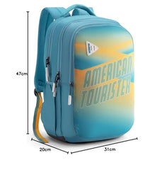 American Tourister Nexa Style 01 | 36L Backpack | Casual Bag | 3 Compartments | School & College Backpack for Men and Women | Olive | 1 Yr Global Warranty