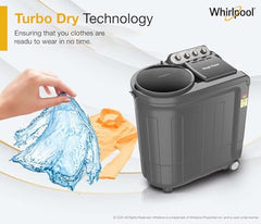 Whirlpool 8 kg 5 Star Semi-Automatic Top Loading Washing Machine (MAGIC CLEAN 8.0 GREY DAZZLE,2x Drying Power)