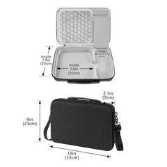 GEEKRIA Mini PC Hard Shell Travel Case, Compatible with Apple 2020/2023 Mac mini M2 M1 Chip Computer Carrying Bag (Dark Gray)