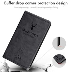 Robustrion Cover for Redmi Pad 2 11 inch Cover Case, Deer Pattern Flip Stand Cover Case for Redmi Pad 2 11 inch Tablet [Auto Sleep/Wake Support] - Black