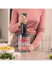 Braun MultiQuick 5, Powerful 1000W Hand Blender, Patented PowerBell Technology, Made in Europe, Guranteed Splash-Proof, Speed + Turbo, All-in-1: Blender, Grinder, Chopper & Whisker (MQ55236 Black)