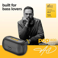 Dubstep Pop 600 Wireless Speaker, 15 Hrs Playtime, 52mm Driver, TWS Pairing, 6W Output Bluetooth Speakers (Grey)