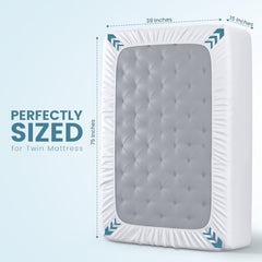 Utopia Bedding Waterproof Mattress Protector, Cotton Terry Fabric, King Size, Brown, Breathable & Elastic Fitted