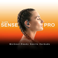 ACwO DwOTS Sense Pro True Wireless Earbuds, 42dB ANC, Voice-First Mic System for Clear Calls, Skin-Friendly Ear Hooks, 12mm Drivers, Dual Pairing, Sweat Resistant, Advanced Bluetooth Ear Buds (Orange)