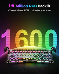 GravStar Mercury V75 Pro 75% Hall Effect Magnetic Switch Gaming Keyboard