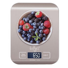 URBANFIX Stainless Steel Digital Kitchen Weighing Scale & Food Weight Machine for Diet, Nutrition, Health, Fitness, Baking & Cooking (5Kgs, Stainless Steel, 2 Years Warranty)