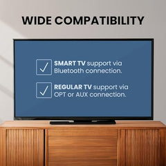 Avantree Opera 35Hrs Comfortable Wireless Headphones for TV Watching with Bluetooth 5.0 Transmitter & Charging Stand, Clear Dialogue Mode, Passthrough, High Volume for Seniors, 164FT Long Range
