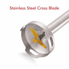BOSS Stellar Hand Blender 1200 Watts with Chopper, Blender Jar, On to go Bottle Cap| Variable Speed & Turbo Speed Function| Anti-Splash Technology| 2 Year Warranty| Grey