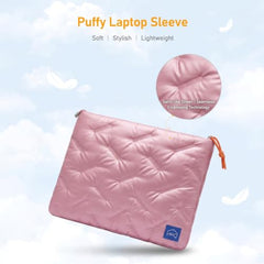 House of Quirk Laptop Sleeve Bag 13-14 Inch | Fashion Waterproof Soft Laptop Sleeve Case for Women & Girls | Lightweight Protective Computer Bag for Office, School & Travel (Purple)
