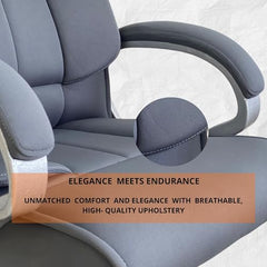 INNOWIN Profit High Back Orthopedic Boss Chair with 3 Year Limited Warranty | Leatherette Office Chair | Ergonomic Executive Chair with Spacious Cushioned Seat | Heavy Duty Metal Base | Grey