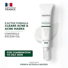 Aqueria Oil Control 3% Niacinamide French Face Serum for Oily & combination Skin with 2% BHA | Oil Free & Non Comedogenic Mattifying Anti Acne Serum | Fades Acne Marks & Reduces Dark Spots | Reduces Blackheads, Excess Oil & Bumpy Texture | Lightweight &…