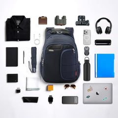 HARISSONS Vervo 40L Waterproof Laptop Backpack for Men & Women | Fits 15.6" Laptop with Sternum Strap, Quick Access Pocket, Detachable Key Holder, Organized Compartments & Raincover (Grey)
